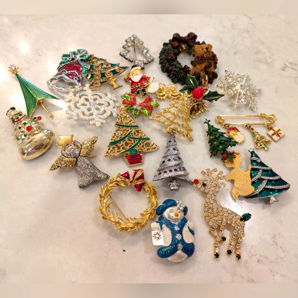 Christmas Brooches
